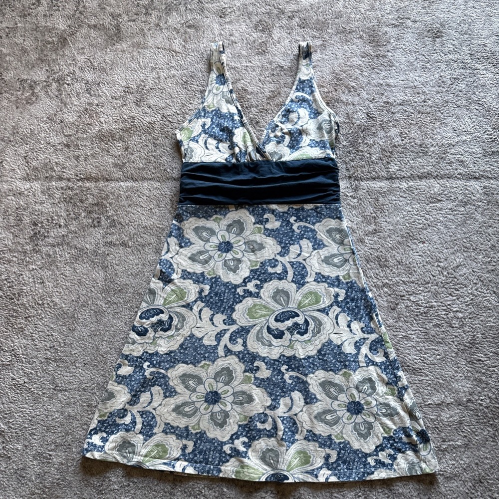 WOMEN'S Patagonia Margot Floral Dress 100% Organic Cotton Sz Small Summer A-line